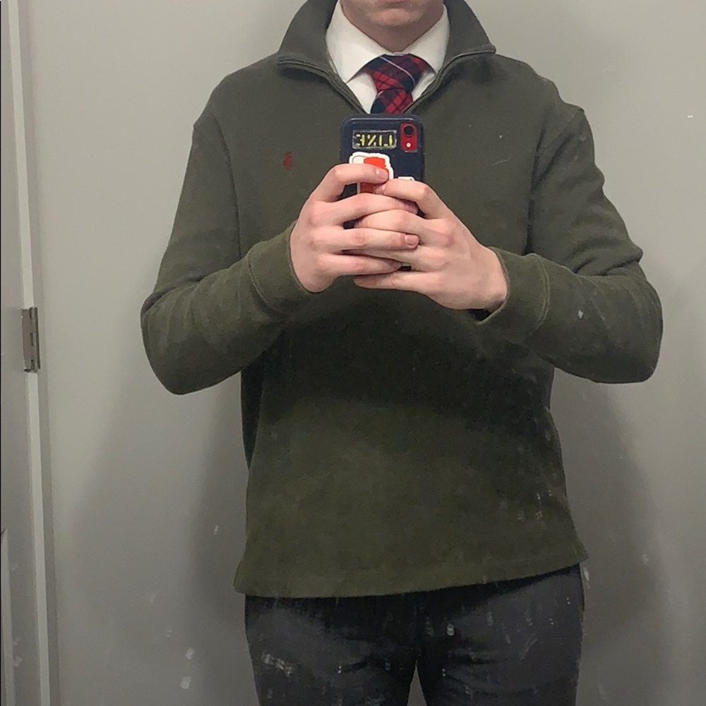 Polo by Ralph Lauren quarter zip sweater olive